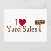 I Love Yard Sales Briefkaart (Voorkant)