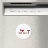 I Love Yard Sales Magneet (Insitu (Vaatwasser))