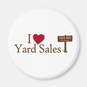 I Love Yard Sales Magneet