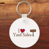 I Love Yard Sales Sleutelhanger (Voorkant)