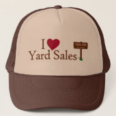 I Love Yard Sales Trucker Pet (Voorkant)