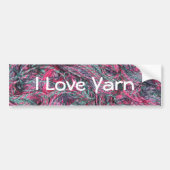 I Love Yarn Bumpersticker (Voorkant)