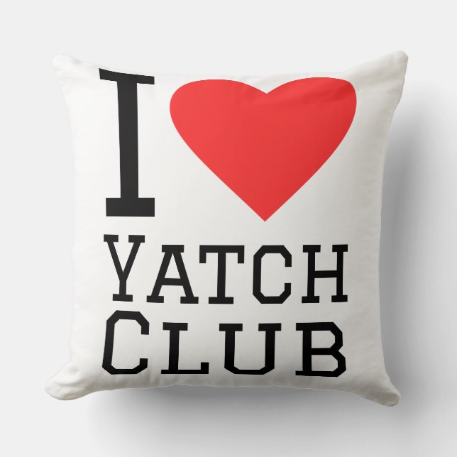 I love yatch club kussen (Voorkant)
