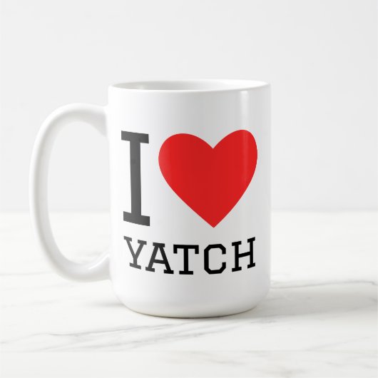 I love yatch koffiemok (Links)