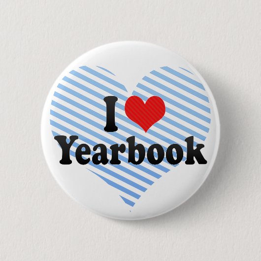 I Love Yearbook Ronde Button 5,7 Cm (Voorkant)