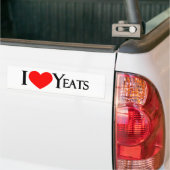 I Love Yeats Bumpersticker (Op Truck)