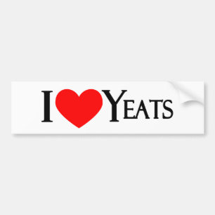 I Love Yeats Bumpersticker