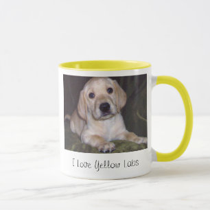 I Love Yellow Labs Coffee Mok