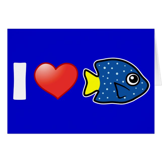 I Love Yellowtail Damselfish (Voorkant Horizontaal)