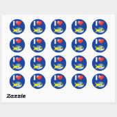 I Love Yellowtail Snapper Ronde Sticker (Vel)