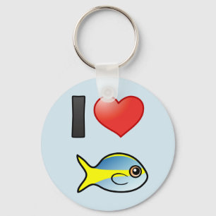 I Love Yellowtail Snapper Sleutelhanger
