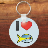 I Love Yellowtail Snapper Sleutelhanger (Voorkant)