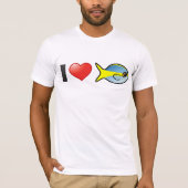 I Love Yellowtail Snapper T-shirt (Voorkant)