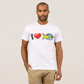 I Love Yellowtail Snapper T-shirt (Voorkant volledig)