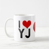 I Love YJ Koffiemok (Links)