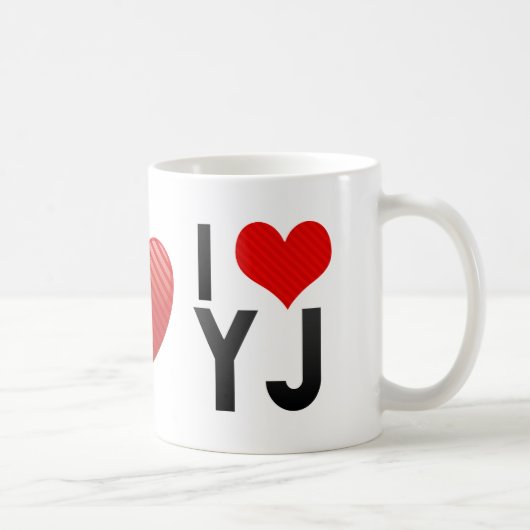 I Love YJ Koffiemok (Rechts)