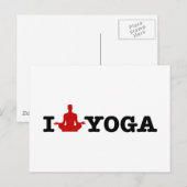 I Love Yoga Briefkaart (Voorkant / Achterkant)