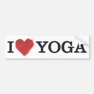 I Love Yoga Bumpersticker