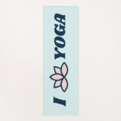 I Love Yoga Fitness Blue Yoga Mat (Voorkant)