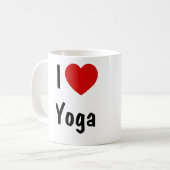I Love Yoga Koffiemok (Voorkant links)