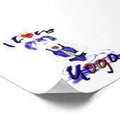 I Love Yoga-Lotus Pose Poster (Hoek)
