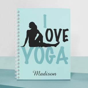 I Love Yoga Personalized Notitieboek