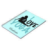 I Love Yoga Personalized Notitieboek (Linkerzijde)