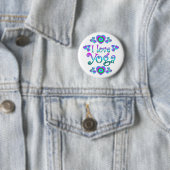 I Love Yoga Ronde Button 5,7 Cm (In situ)
