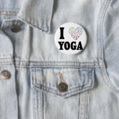 I Love Yoga Ronde Button 5,7 Cm (In situ)