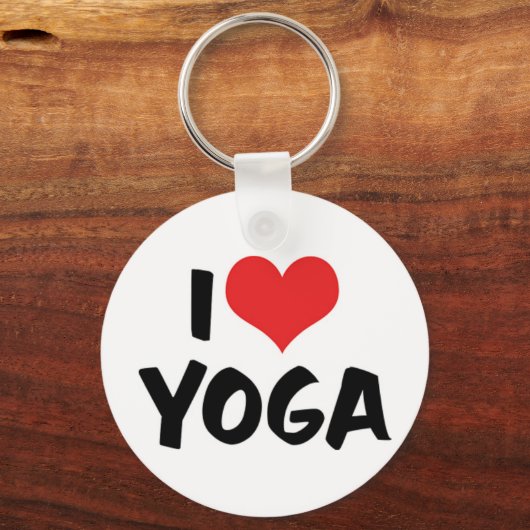 I Love Yoga Sleutelhanger (Voorkant)
