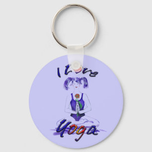I Love Yoga Sleutelhanger