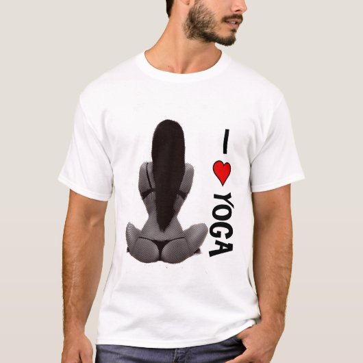 I Love Yoga T-shirt (Voorkant)