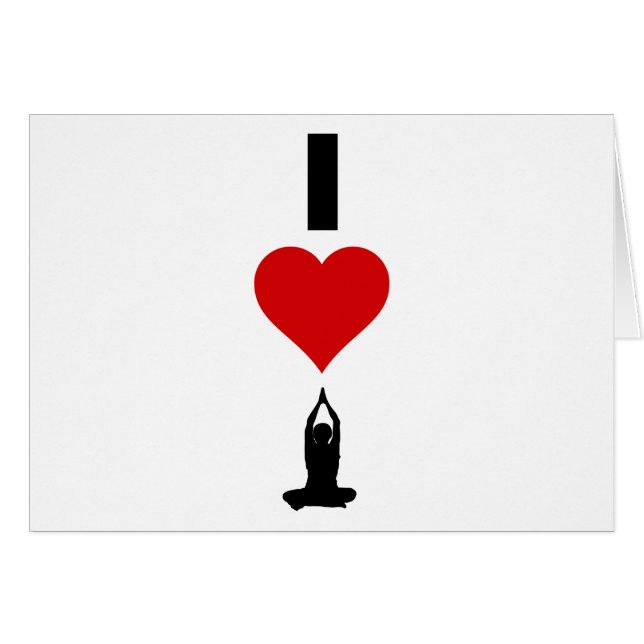 I Love Yoga (verticaal) (Voorkant Horizontaal)