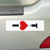 I Love Yoga (verticaal) Bumpersticker (Op auto)