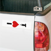 I Love Yoga (verticaal) Bumpersticker (Op Truck)