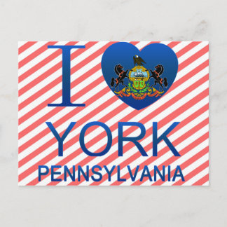 I Love York, PA Briefkaart