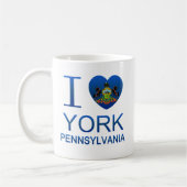 I Love York, PA Koffiemok (Links)