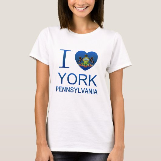 I Love York, PA T-shirt (Voorkant)