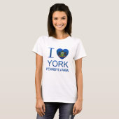 I Love York, PA T-shirt (Voorkant volledig)