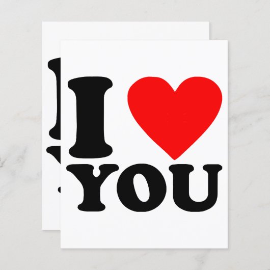 I Love You (Voorkant / Achterkant)