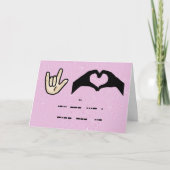 I Love You 3 Ways Kaart (Voorkant)