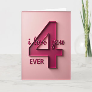 I Love You 4 Ever Kaart