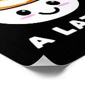 I Love You A Latte Funny Cute Coffee Heart Valenti Poster (Hoek)