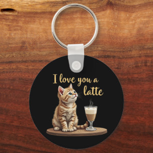 I Love You a Latte: Schattigee Valentijn Koffiewoo Sleutelhanger