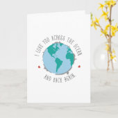 I Love You Across the Ocean - Kaart voor implement (Gele Bloem)