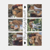 I Love You Always & Forever Modern 6 Photo Collage Fleece Deken (Voorkant)