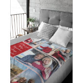 I Love You Always & Forever Modern 6 Photo Collage Fleece Deken
