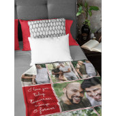 I Love You Always & Forever Modern 6 Photo Collage Fleece Deken