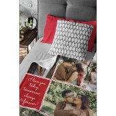 I Love You Always & Forever Modern 6 Photo Collage Fleece Deken
