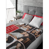 I Love You Always & Forever Modern 6 Photo Collage Fleece Deken